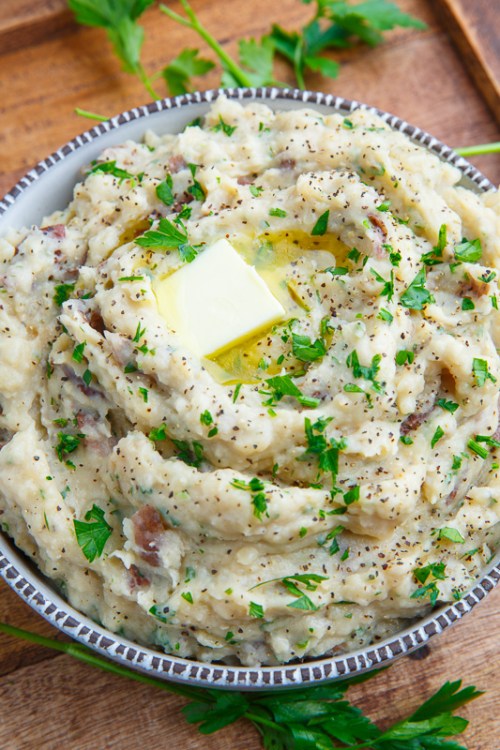 Slow Cooker Garlic Mashed Potatoes